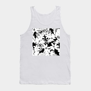 TROPICAL BLACK AND WHITE Tank Top